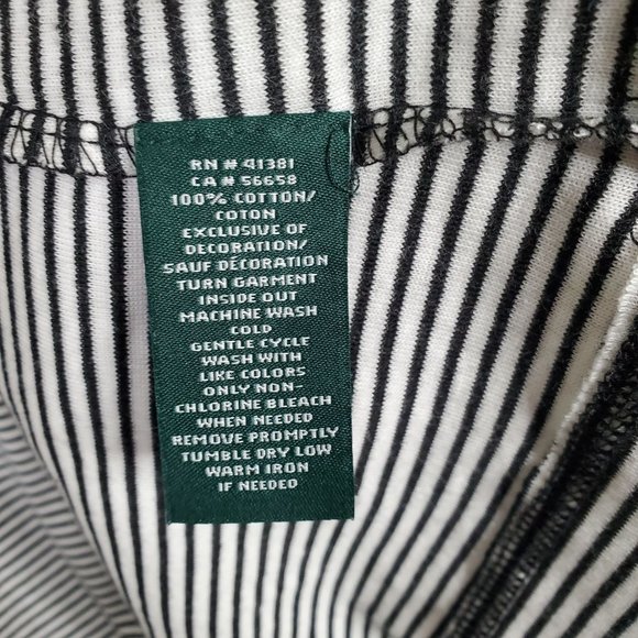 LRL Ralph Lauren Size XL Shirt Pullover Lightweight Knit Striped Black White - Picture 5 of 9